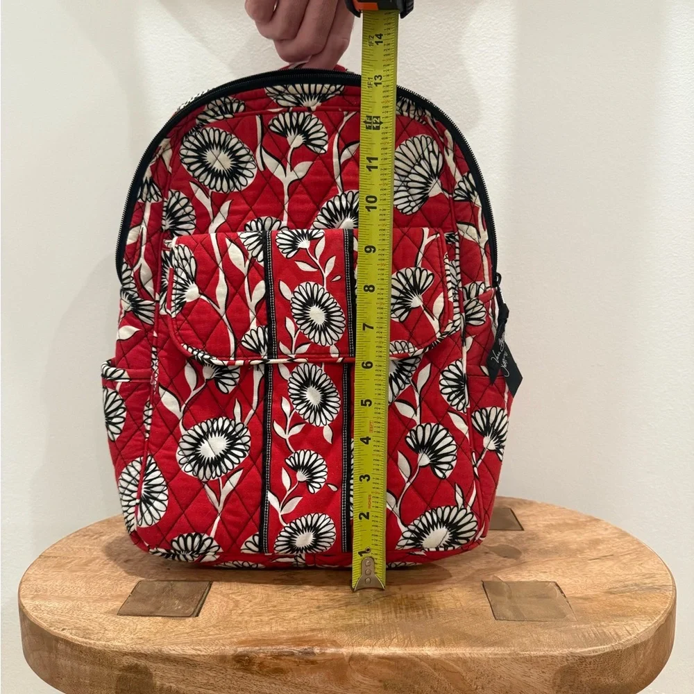 Vera Bradley Red and White Floral Backpack